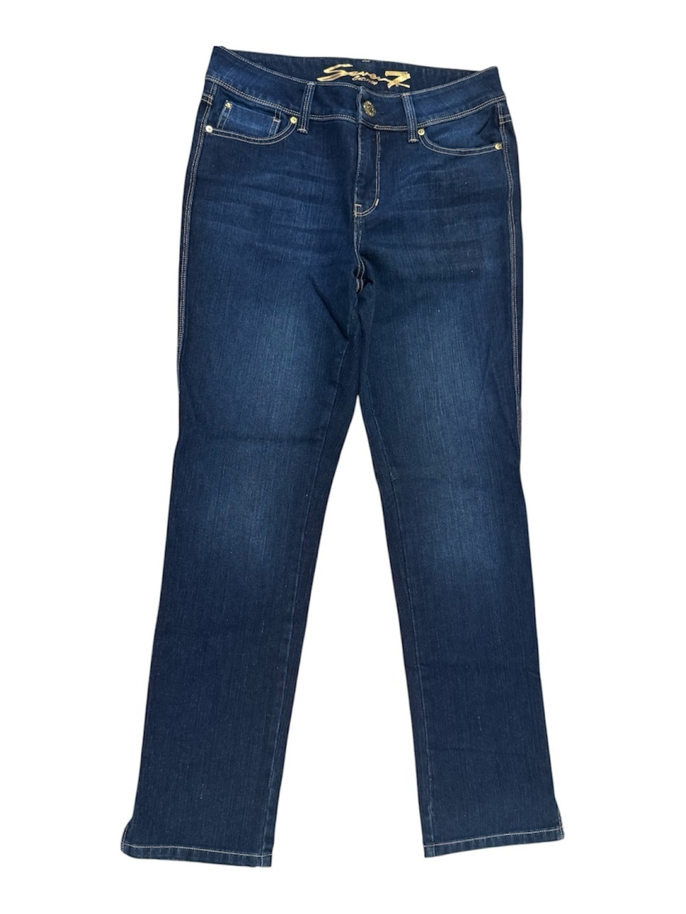 Seven7 Straight Indigo Blue Jeans